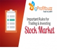 Stock Market Rules | Trading Strategies | Technical Analysis